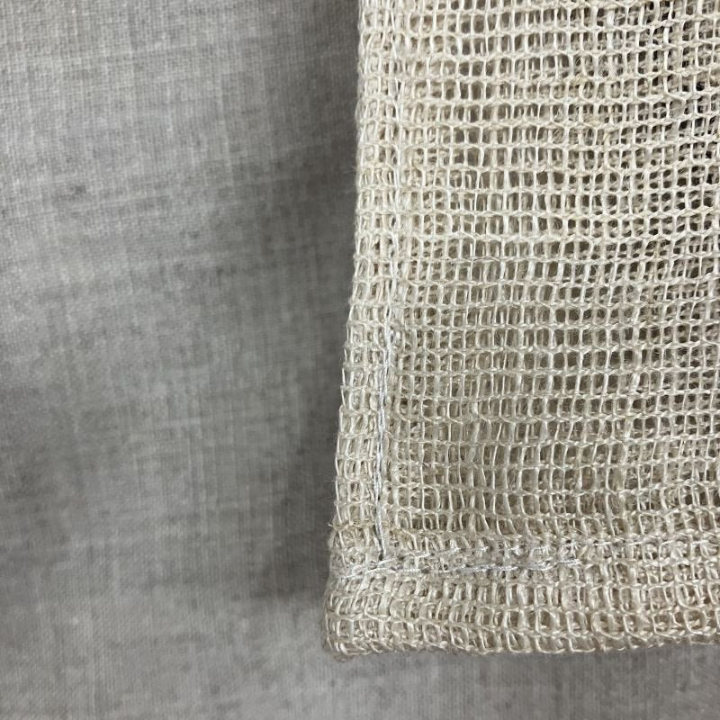 ヘンプ 蚊帳の枕カバー カラミ織