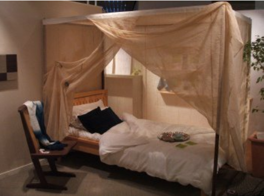 ヘンプ　ベッド蚊帳